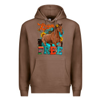 Chestnut roam free galloping Premium Hoodie - Artiststas
