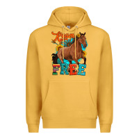 Mustard roam free galloping Premium Hoodie - Artiststas