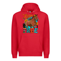 Red roam free galloping Premium Hoodie - Artiststas