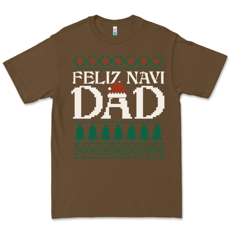 Feliz Navi Dad Ugly Christmas Sweater Funny Spanish Xmas Pun Gift For Premium Tee by linhVisuals | Teevron