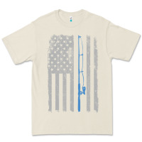 Bone fishing american flag vintage fishing rod patriotic 4ht of july gift f Premium Tee - linhVisuals