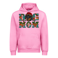 Fuchsia Pink christmas dog mom dachshund Urban Hoodie - RanaPortraitStore