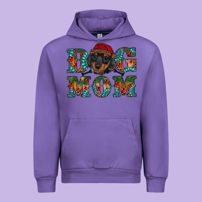 Christmas Dog Mom Dachshund Urban Hoodie Designed By Ranaportraitstore
