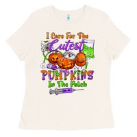 Bone i care for the cutest pumpkins in the patch Ladies Tee - BundleAndBundleShop