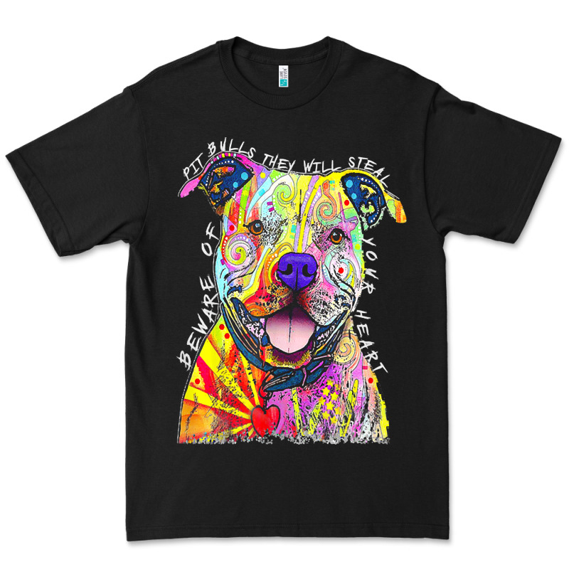 Pitbull T  Shirt Beware Of Pitbulls They Will Steal Your Heart T  Shir Premium Tee by linhVisuals | Teevron