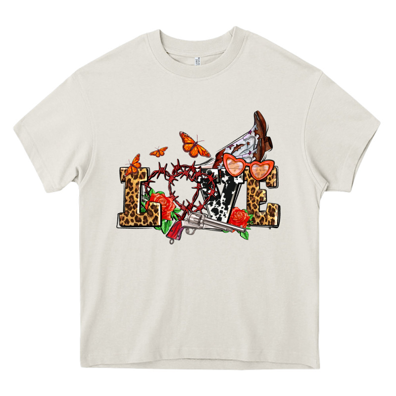 Western Love For Cowgirls Olivia Heavy Core Tee by OliviaCreatesArt | Teevron