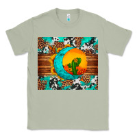 Matcha sunflower desert cactus turquoise crescent Classic Tee - Artiststas