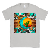 Moon Dust sunflower desert cactus turquoise crescent Classic Tee - Artiststas