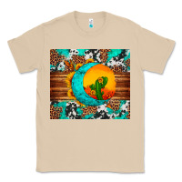 Mushroom sunflower desert cactus turquoise crescent Classic Tee - Artiststas