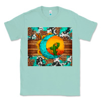 Seafoam sunflower desert cactus turquoise crescent Classic Tee - Artiststas