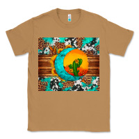 Toasted Coconut sunflower desert cactus turquoise crescent Classic Tee - Artiststas