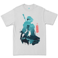 Dove Grey Nier Automata Premium Tee - linhVisuals