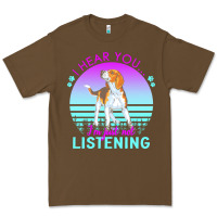 Cacao beagle t  shirt i hear you i'm just not listening beagle lover t  shir Premium Tee - linhVisuals
