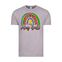 Vintage Zinc Play Ball Football Rainbow Vintage Tee - CowhideDigitalArt