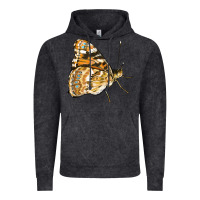 Vintage Black Painted Lady Butterfly Vintage Hoodie - LillyAllenDesigns