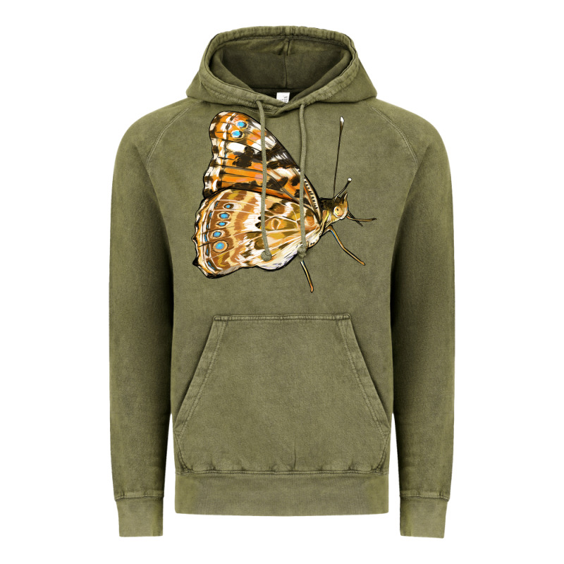 Painted Lady Butterfly Vintage Hoodie by LillyAllenDesigns | Teevron