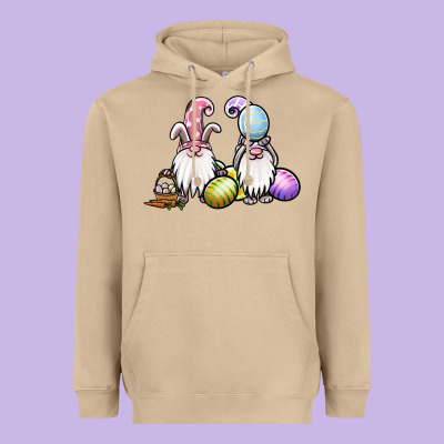 Easter Gnomes Heavyweight Hoodie Designed By Jasminsmagicworld