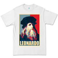 White leonardo Premium Tee - linhVisuals