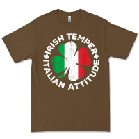 Cacao irish temper italian attitude t shirt st patrick's day t shirt Premium Tee - linhVisuals