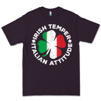 Plum irish temper italian attitude t shirt st patrick's day t shirt Premium Tee - linhVisuals