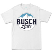 White BUSCH LATTE COOL Premium Tee - linhVisuals