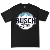 Black BUSCH LATTE COOL Premium Tee - linhVisuals
