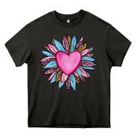 Asphalt valentine's day sunflower olivia Heavy Core Tee - OliviaCreatesArt