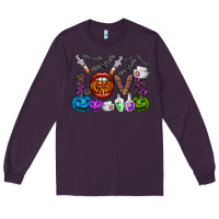 Plum love  halloween Long Sleeve Tee - CowhideDigitalArt