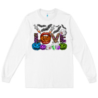 White love  halloween Long Sleeve Tee - CowhideDigitalArt