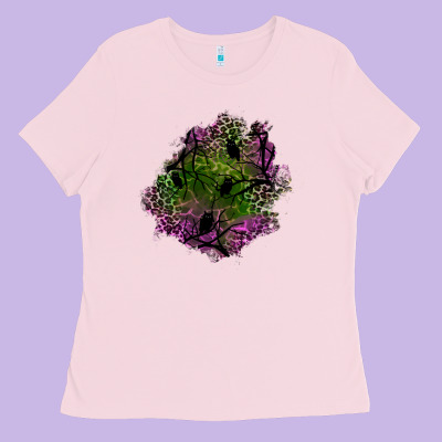 Halloween Patch Ladies Tee Designed By Bundleandbundleshop