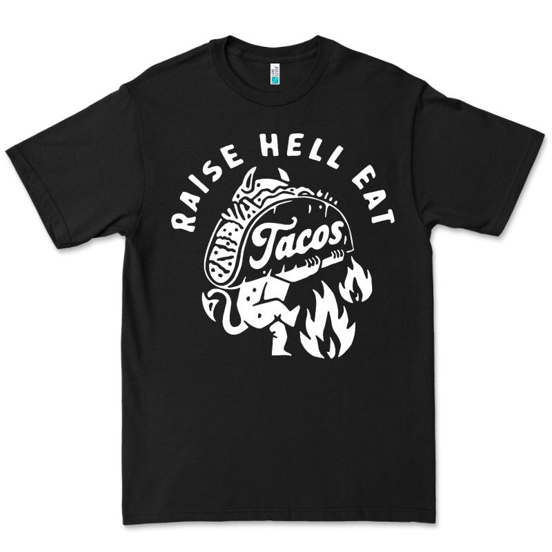Raise Hell Eat White Premium Tee by linhVisuals | Teevron