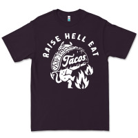 Plum Raise Hell Eat white Premium Tee - linhVisuals