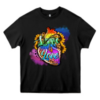 Black love is love pride Heavy Core Tee - Jasminsmagicworld