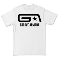 White GROOVE ARMADA Premium Tee - linhVisuals