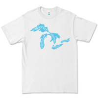 White great lakes of michigan Premium Tee - linhVisuals