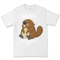 White happy groundhog day respect the shadow funny spring prediction holiday Premium Tee - linhVisuals