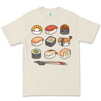Bone happy sushi kawaii anime japanese food lover funny illustration gift Premium Tee - linhVisuals