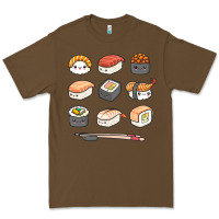 Cacao happy sushi kawaii anime japanese food lover funny illustration gift Premium Tee - linhVisuals