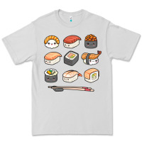 Happy Sushi Kawaii Anime Japanese Food Lover Funny Illustration Gift Premium Tee | Teevron