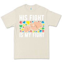 Bone his fight is my fight autism dad mom fist bump cute supportive awarene Premium Tee - linhVisuals