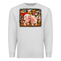 Dove Grey christmas pigs Premium Sweatshirt - Jasminsmagicworld