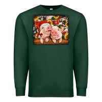 Sports Green christmas pigs Premium Sweatshirt - Jasminsmagicworld