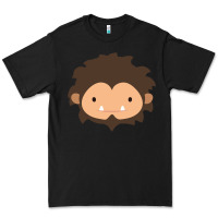 Black Sneaky Sasquatch Big Head Premium Tee - linhVisuals