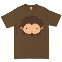 Cacao Sneaky Sasquatch Big Head Premium Tee - linhVisuals