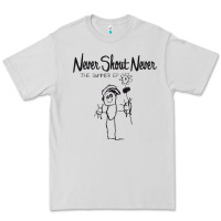 Dove Grey Never SHOUT Never Premium Tee - linhVisuals