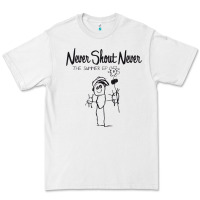 White Never SHOUT Never Premium Tee - linhVisuals