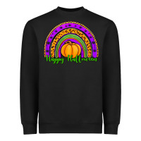 Black happy halloween rainbow Heavyweight Sweatshirt - Jasminsmagicworld