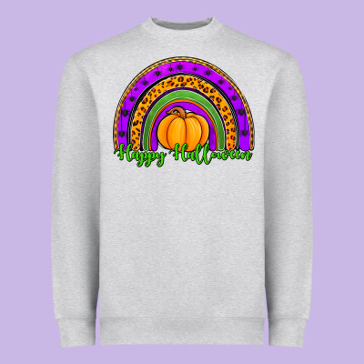 Happy Halloween Rainbow Heavyweight Sweatshirt Designed By Jasminsmagicworld