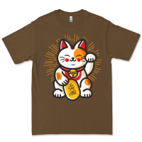 Cacao maneki neko lucky cat money feline japanese good luck charm kitten gif Premium Tee - linhVisuals
