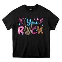 Black you rock valentine's day olivia Heavy Core Tee - OliviaCreatesArt